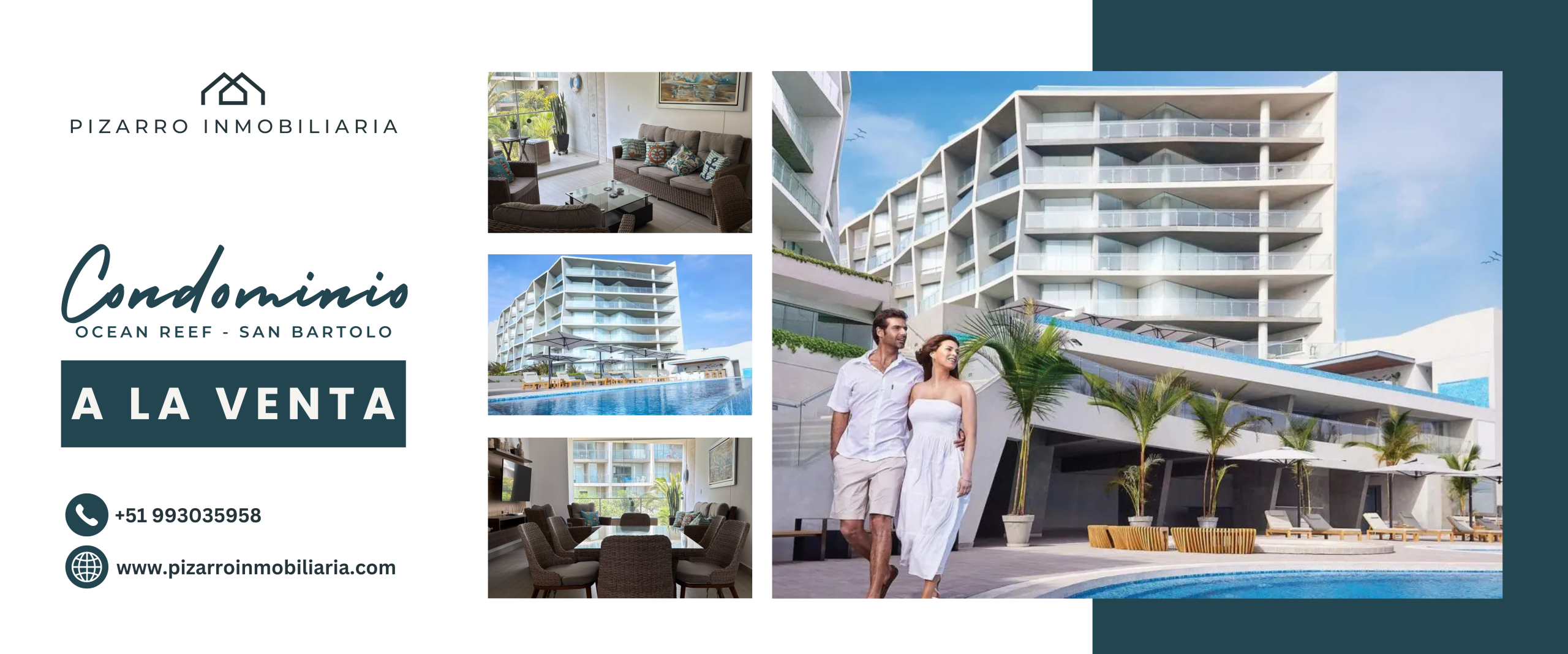 A la venta Condominio Ocean Reef en Playa San Bartolo, Lima Peru.